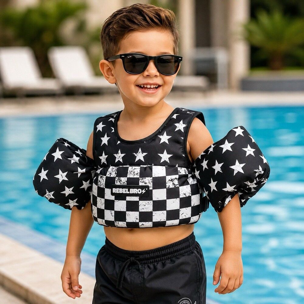 Rebel Bro Neoprene Swim Vest For Kids 2-5 Y,33-55Lb